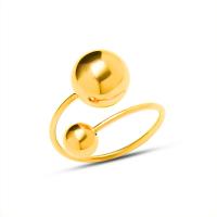 304 Edelstahl Manschette Fingerring, goldfarben plattiert, Modeschmuck & für Frau, goldfarben, 6mm,10mm, verkauft von PC