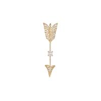 Cubic Zirconia Micro Pave Brass Pendant, arrowhead, plated, DIY & different styles for choice & micro pave cubic zirconia, more colors for choice, nickel, lead & cadmium free, 10PCs/Lot, Sold By Lot