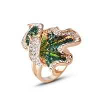 Rhinestone палец кольцо, цинковый сплав, ювелирные изделия моды & разный размер для выбора & Женский & со стразами, Много цветов для выбора, не содержит никель, свинец, 24x46mm, продается PC