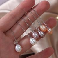 Freshwater Pearl Earrings, Teardrop, Natural & fashion jewelry & for woman, more colors for choice, 11*8-9mm, Sold By Pair