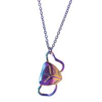 Zinklegierung Schmuck Halskette, plattiert, Modeschmuck & unisex, farbenfroh, 35x15mm, verkauft per 50 cm Strang
