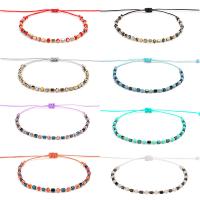 Seedbead Bracelet, with Crystal, fashion jewelry & adjustable & for woman, more colors for choice, Sold Per 30 cm Strand