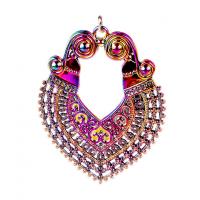 Zinc Alloy Pendants colorful plated Unisex multi-colored nickel lead & cadmium free Approx Sold By Bag