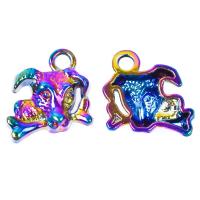 Zinc Alloy Animal Pendants Dog and Bone colorful plated Unisex multi-colored nickel lead & cadmium free Sold By PC