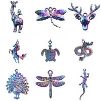 Tibetan Style Animal Pendants, colorful plated, Unisex & different size for choice, more colors for choice, nickel, lead & cadmium free, Sold By PC