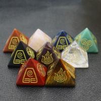 Gemstone Decoration, Conical, stoving varnish, different materials for choice, more colors for choice, 25x20mm, Sold By PC