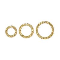 Медно-золото кольцо-открывашка, Круглая, 14K позолоченный, DIY & разный размер для выбора, Золотой, не содержит никель, свинец, продается PC