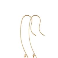 Gold Filled Earring Hook 14K gold-filled DIY golden nickel lead & cadmium free Sold By Pair