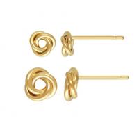 Gold Filled Earring Stud Component, Round, 14K gold-filled, DIY & different size for choice, golden, nickel, lead & cadmium free, Sold By Pair