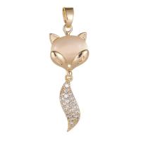 Cubic Zirconia Micro Pave Brass Pendant, with Cats Eye, plated, DIY & different styles for choice & micro pave cubic zirconia, more colors for choice, nickel, lead & cadmium free, Sold By PC