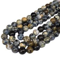 Perle, rund, poliert, DIY, gemischte Farben, verkauft per 38 cm Strang