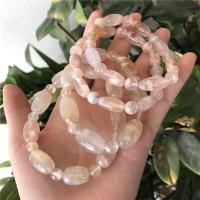 Agate aux fleurs de cerisier blanc bracelet, poli, pour femme, couleurs mélangées, Longueur:Environ 21 cm, Vendu par PC