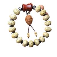 Bodhi Armband, mit Rind-Knochen & olivary Nucleus, Anti-Müdigkeit & für den Menschen, gemischte Farben, 14mm, Länge:ca. 19 cm, verkauft von PC