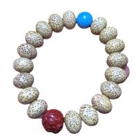Xingyue Bodhi Bracelet, with cinnabar squeegee oil & Natural Turquoise, Unisex & anti-fatigue, mixed colors, 14mm, Length:Approx 17 cm, Sold By PC