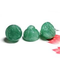 Natural Aventurine Pendants, Lotus Seedpod, Carved, Unisex & different size for choice, green, Sold By PC