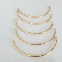 Gold Filled Curved Tube Beads 14K gold-filled DIY golden nickel lead & cadmium free Sold By PC