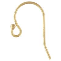 Gold Filled Earring Hook, 14K gold-filled, DIY, more colors for choice, nickel, lead & cadmium free, 11.50x20mm, Sold By Pair