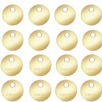 Gold Filled Pendant, Round, 14K gold-filled, DIY, golden, nickel, lead & cadmium free, 4mm, Sold By PC