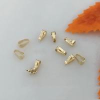 Gold-filled Impostazione di cauzione, 14K pieno d'oro, DIY, dorato, assenza di nichel,piombo&cadmio, 2.20x5.30mm, Venduto da PC