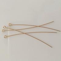 Gold Filled Eyepin, 14K gold-filled, DIY & different size for choice, golden, nickel, lead & cadmium free, Sold By PC