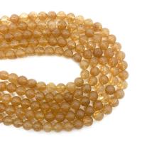 Watermelon Yellow Beads Round DIY yellow Sold Per Approx 14.96 Inch Strand