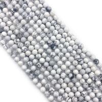 Magnesit Perle, rund, DIY & verschiedene Größen vorhanden, weiß, verkauft per ca. 14.96 ZollInch Strang