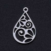 Stainless Steel Pendants 201 Stainless Steel Teardrop Vacuum Ion Plating fashion jewelry & polished & DIY & Unisex Sold By Bag