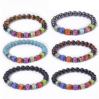 Gemstone Bracelets, fashion jewelry & different materials for choice & for woman, 5*6mm,8mm, Length:Approx 6.6-8.2 Inch, Sold By PC