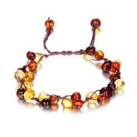 ambre bracelet, avec Cordon de noeud, bijoux de mode & pour femme, Longueur:Environ 7.09 pouce, Vendu par PC