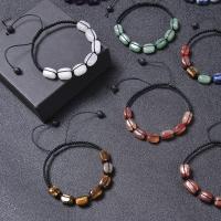 pierre gemme bracelet, avec Cordon de noeud, fait à la main, bijoux de mode & différents matériaux pour le choix & unisexe, 10x7mm, Longueur:Environ 6.6-12 pouce, Vendu par PC