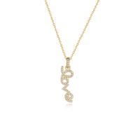 Cubic Zircon Micro Pave 925 Sterling Silver Necklace plated micro pave cubic zirconia & for woman Length Approx 15.74 Inch Sold By PC