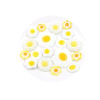 Mobile Phone DIY Decoration, Resin, Fried Egg, different size for choice, more colors for choice, Approx 100PCs/Bag, Sold By Bag