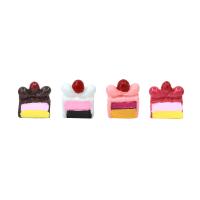Mobile Phone DIY Decoration, Resin, Cake, 3D effect, more colors for choice, 15x17mm, Approx 100PCs/Bag, Sold By Bag