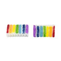 Mobile Phone DIY Decoration, Resin, Cake, rainbow colors, 21x13mm, Approx 100PCs/Bag, Sold By Bag