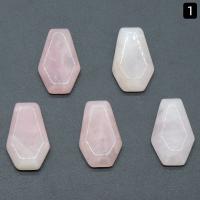 Gemstone Decoration, Hexagon, silver color plated, different materials for choice, more colors for choice, 19x30mm, Sold By PC