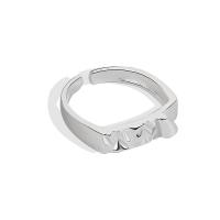 Brass Cuff Finger Ring, plated, for woman, more colors for choice, nickel, lead & cadmium free, 4.60mm, Sold By PC