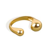Brass Cuff Finger Ring, plated, for woman, more colors for choice, nickel, lead & cadmium free, 8.20mm, Sold By PC