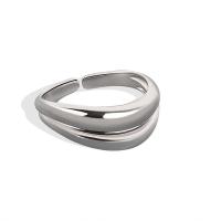 Mässing Cuff finger ring, plated, för kvinna, fler färger för val, nickel, bly och kadmium gratis, 1.60mm, Säljs av PC