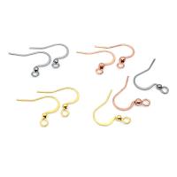 Stainless Steel Hook Earwire 316L Stainless Steel Galvanic plating fashion jewelry & polished & DIY & Unisex Sold By Bag