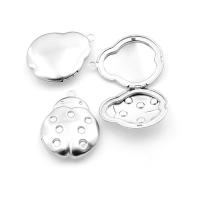 Stainless Steel Floating Locket, 304 Stainless Steel, Ladybug, machine polished, fashion jewelry & DIY & Unisex, original color, 37.50x28.50x8mm, Hole:Approx 3mm, 30PCs/Bag, Sold By Bag