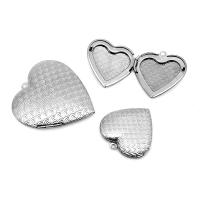 Stainless Steel Floating Locket 304 Stainless Steel Heart machine polished fashion jewelry & polished & DIY & Unisex original color Sold By Bag