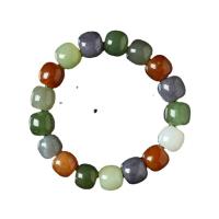 Hetian Jade pulseira, joias de moda & unissex, 12x10mm, vendido para Aprox 5.9-7.09 inchaltura Strand