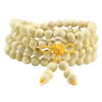 108 Mala Beads, Stripe Bamboo, fashion jewelry & multilayer & Unisex, 6mm, Approx 108PCs/Strand, Sold By Strand