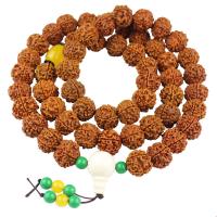 Rosary Necklace, Rudraksha, natural, fashion jewelry & Unisex, 17-18mm, Approx 54PCs/Strand, Sold Per Approx 31.5 Inch Strand