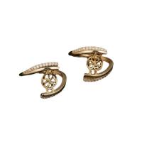 Cubic Zirconia Micro Pave 925 Sterling Silver Rings, Brass, Donut, gold color plated, Adjustable & fashion jewelry & micro pave cubic zirconia, golden, nickel, lead & cadmium free, 21x23mm,8mm, Sold By PC