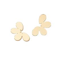 Tibetan Style Stud Earring, fashion jewelry & for woman, golden, nickel, lead & cadmium free, 35x20mm, Sold By Pair