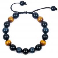 Gemstone Bracelets Natural Stone with Polyester Unisex & anti-fatigue 10mm Length Approx 21 cm Sold By PC