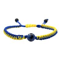 Bracelets de pierres précieuses, Pierre naturelle, avec cordon de polyester, unisexe, couleurs mélangées, Longueur:Environ 21 cm, Vendu par PC