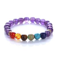 Quartz Bracelets, with Tibetan Style, Unisex, more colors for choice, 6mm, Length:Approx 21 cm, Sold By PC