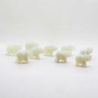 opala do ma enfeites, Elefante, esculpidas, unissex, branco, 38mm, vendido por PC